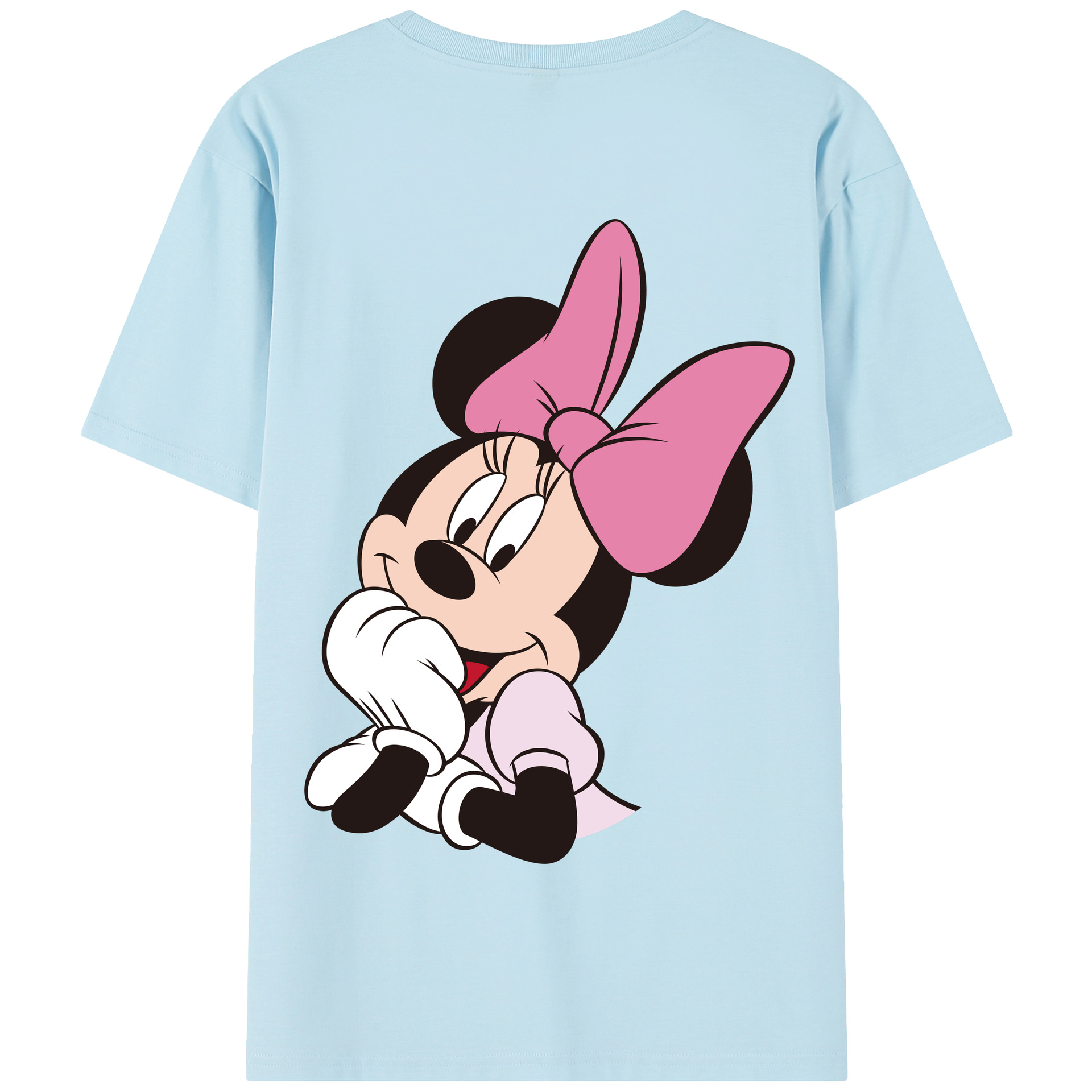 （画像用） ミッキーマウス Mickey Mouse 綿100％半袖Tシャツ（背面プリント）